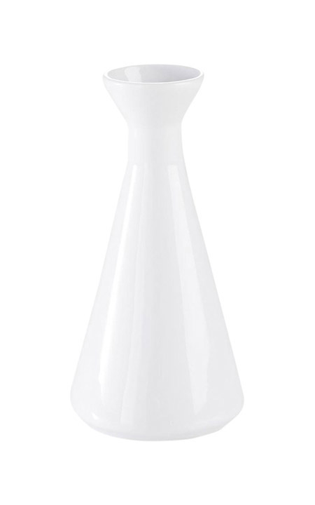 Blumenvase, Porzellan weiß