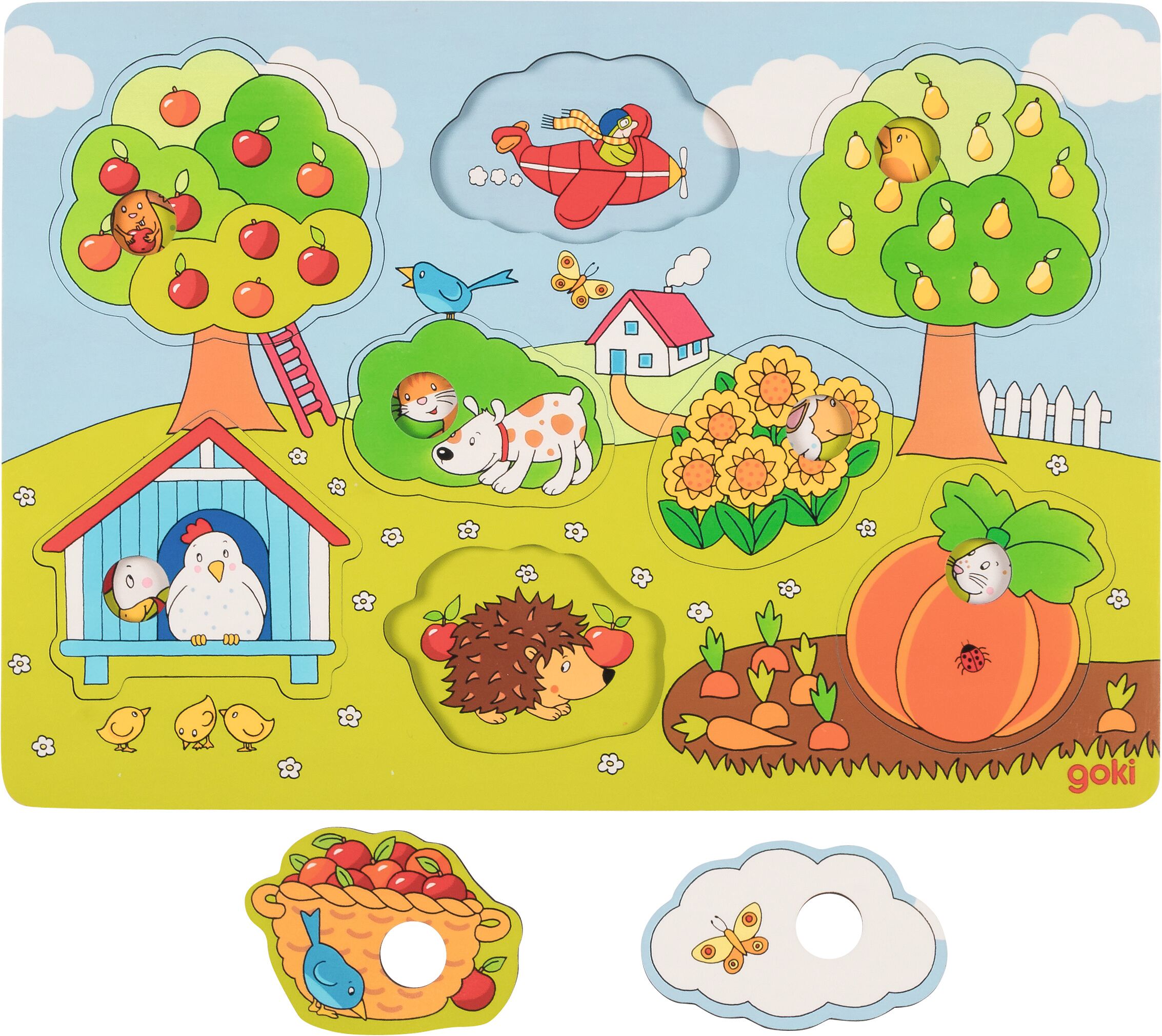 Hintergrundpuzzle Im Garten 8 Teile