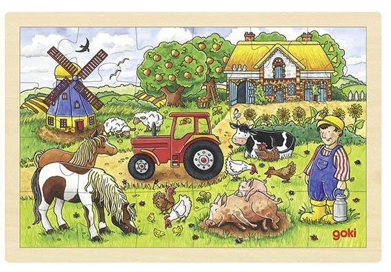 Einlegepuzzle Müllers Farm 24 Teile