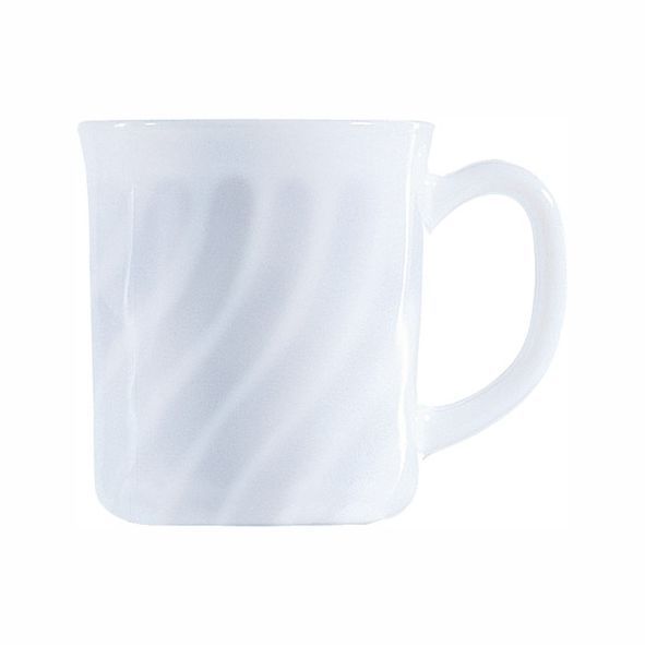 Bockbecher 29 cl Hartglas Trianon Uni weiß