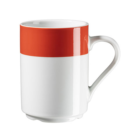 Kaffeebecher COLORATA 29 cl Porzellan, rot