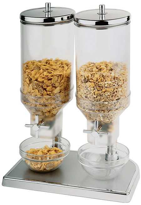 Doppel-Cerealienspender 2 x 4,5 L, 2 Farben