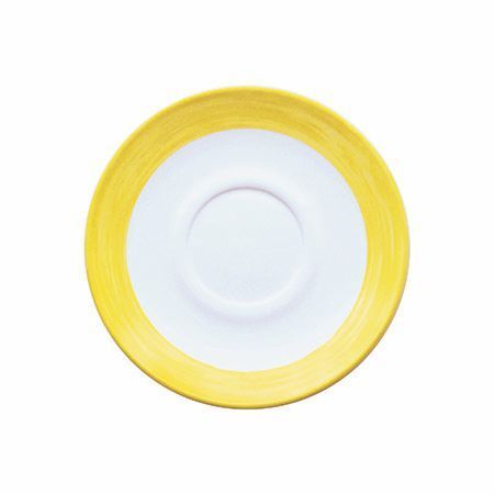 Untertasse 14,0 cm Hartglas Brush Yellow