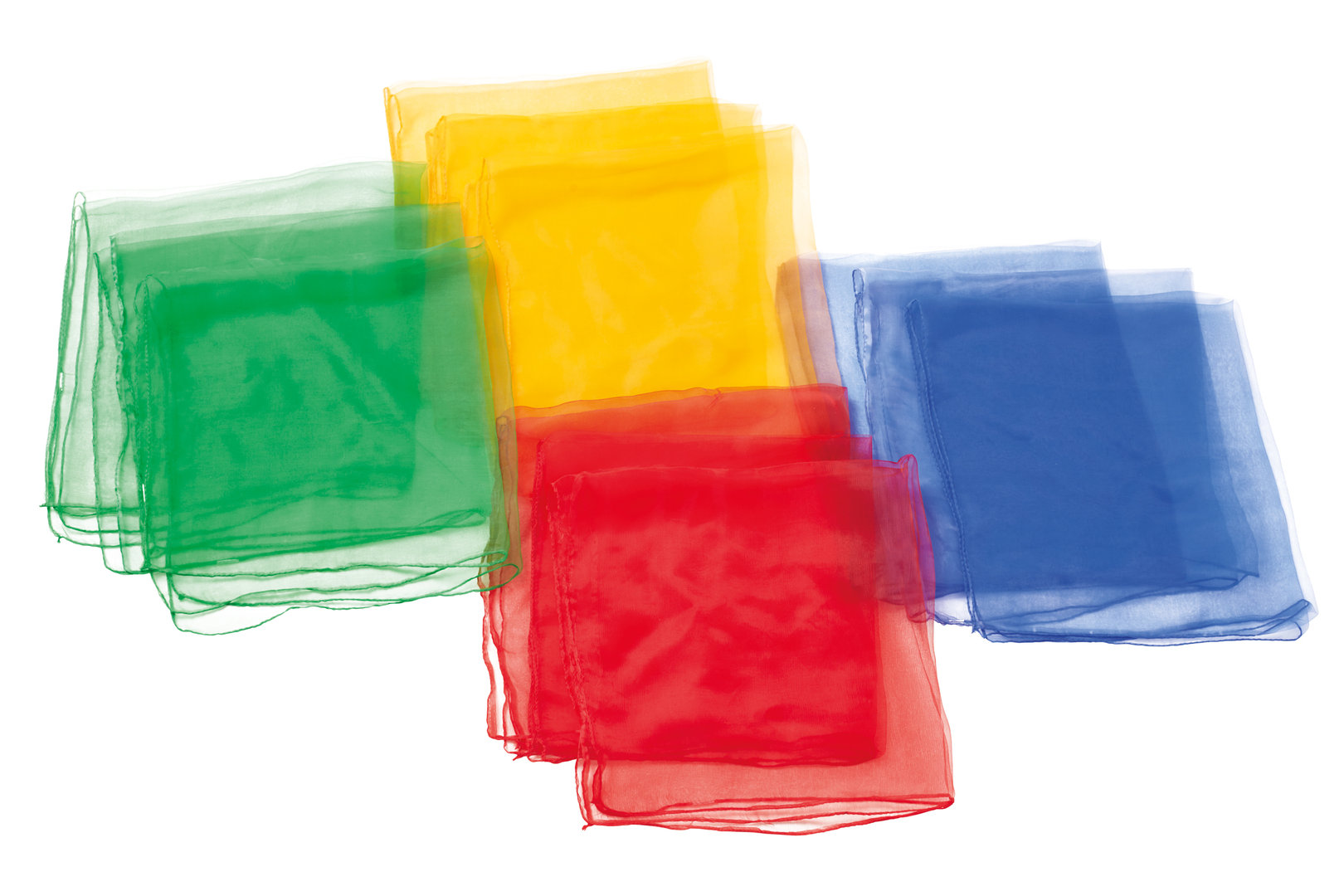 Jongliertücher 66 x 66 cm, 12er Set