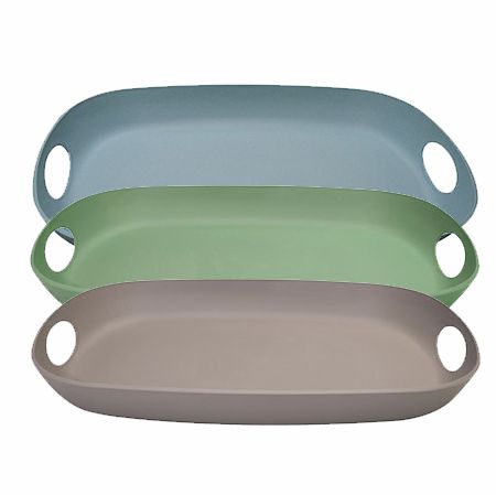 Tablett Pangea oval, FCM Kunststoff 48 x 36 cm, 3 Farben