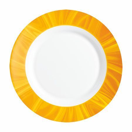 Teller tief 23 cm Hartglas Natura Yellow