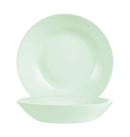 Teller tief 20 cm Hartglas Diwali paradise green