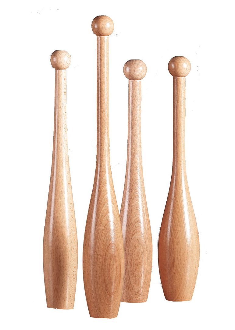 Gymnastikkeulen aus Holz
