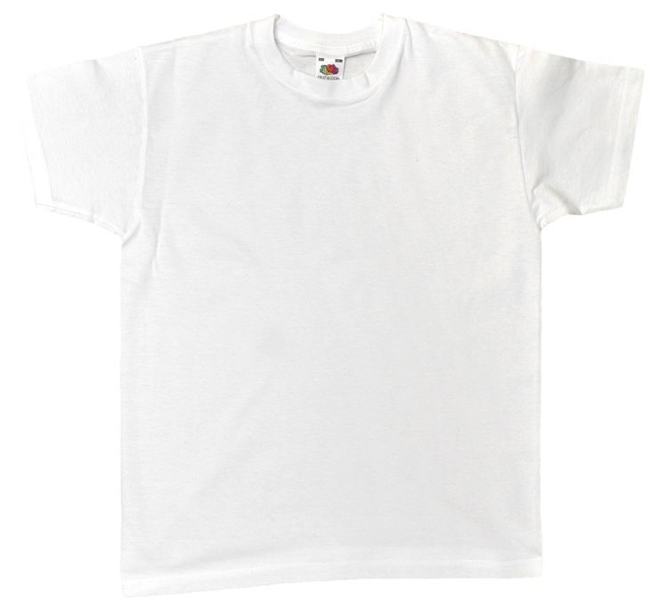 T-Shirt weiß, 5 Größen