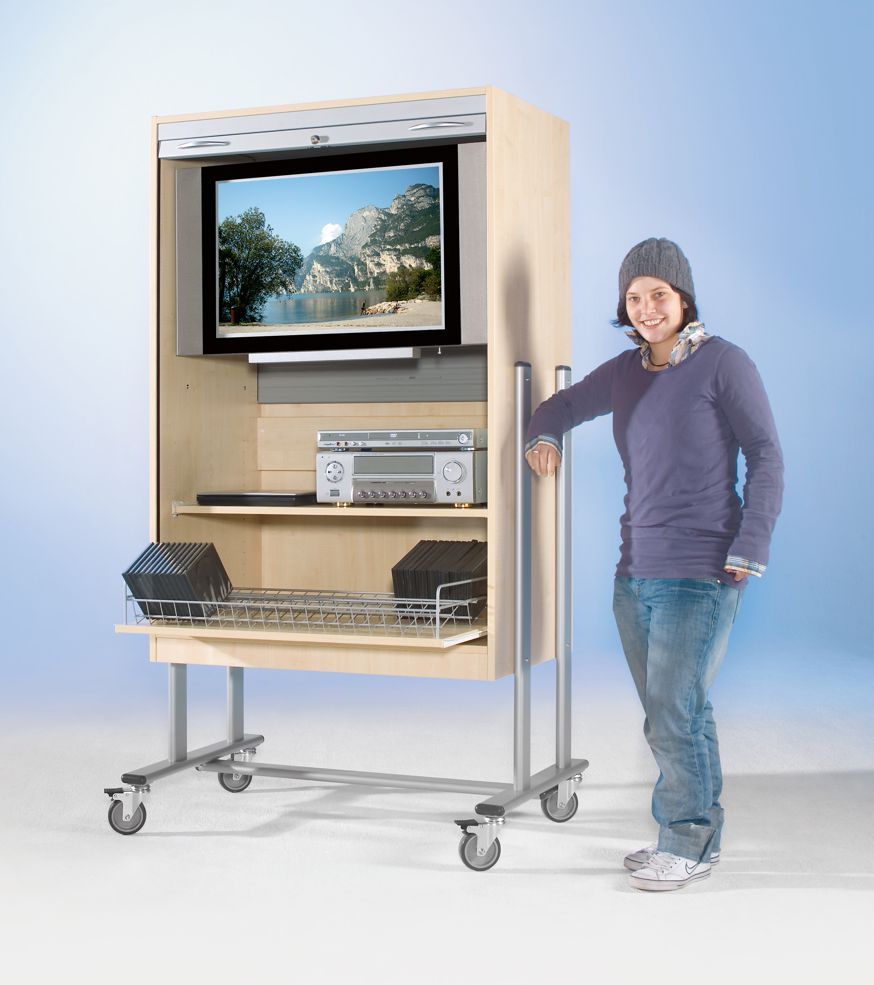 TV Rolloschrank, 108 cm breit