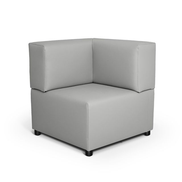 Eckmodul Cube, SH 42 cm, Bezug Kunstleder viele Farben