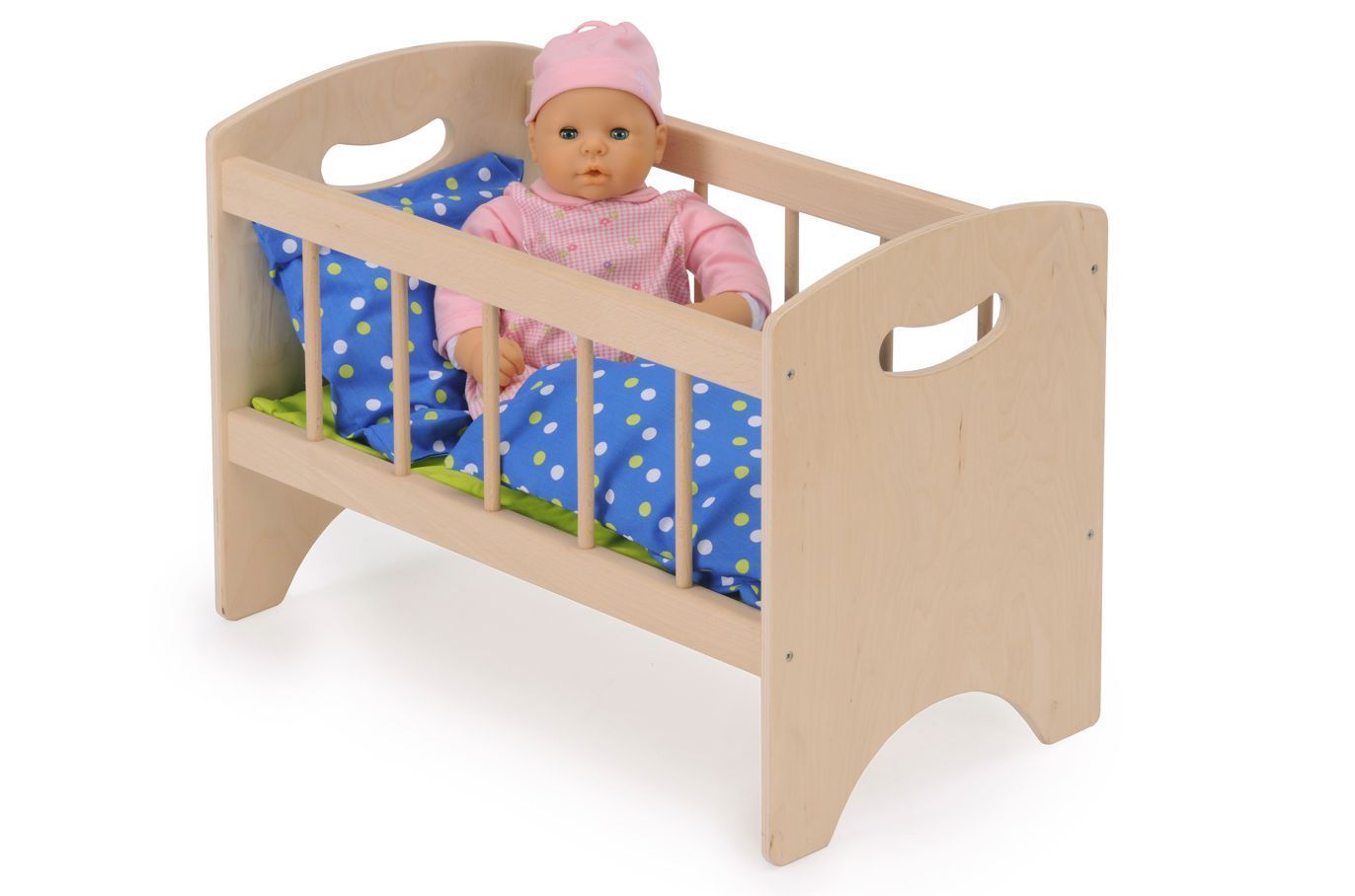 Puppenbett Anna 59 cm, mit Bettzeug