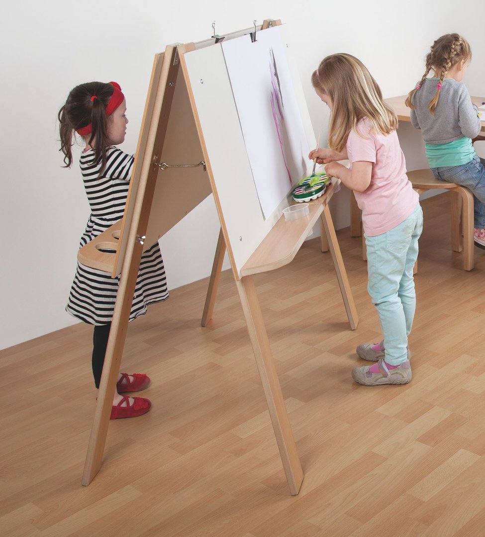 Staffelei für 2 oder 4 Kinder
