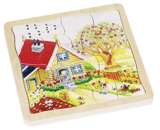 Schichtenpuzzle Jahreszeiten 4 Lagen/54 T.