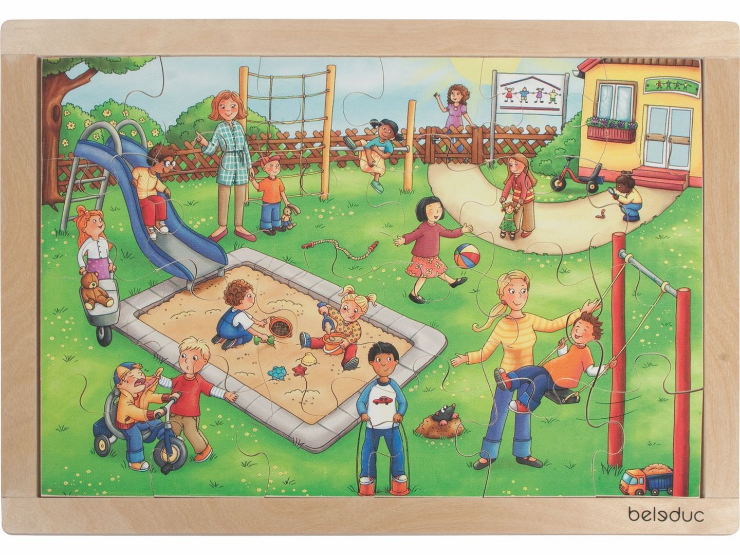 Rahmenpuzzle Kindergarten 24 große Teile