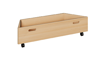 Rollkasten für Spielpodest Trapez klein