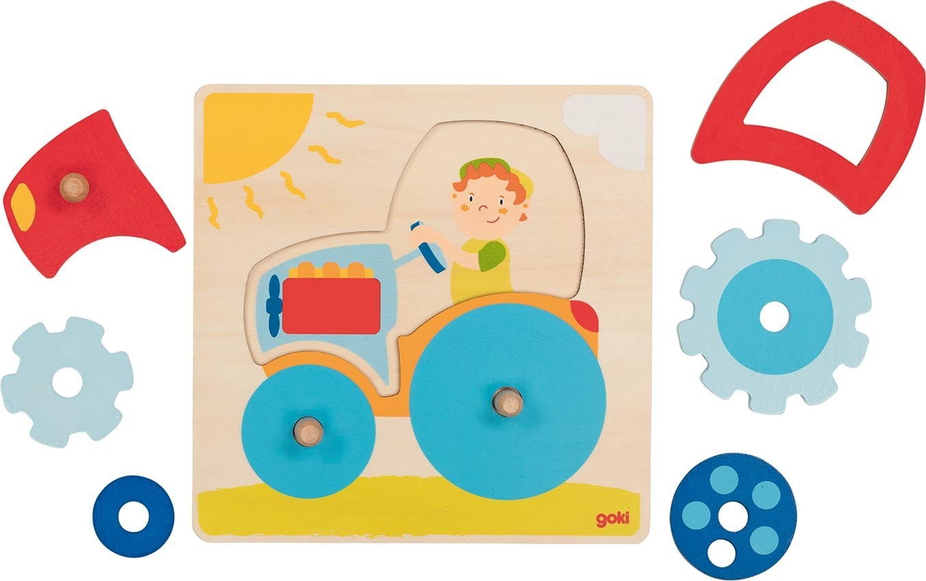 Steckpuzzle Traktor 6 Teile