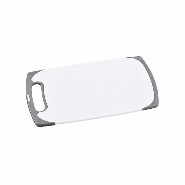 Schneidbrett weiß/grau 31,5 x 20 cm