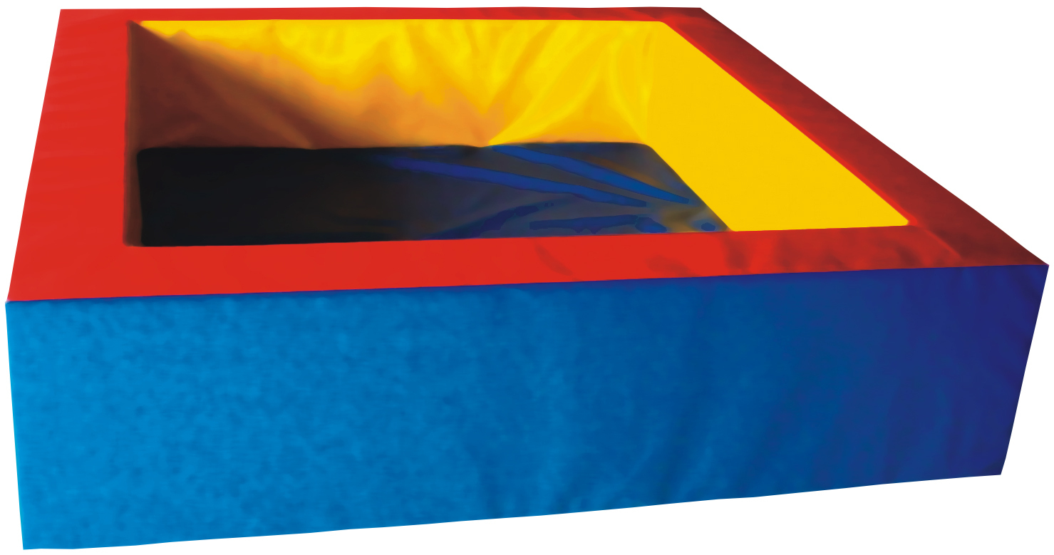 Ballbad Massiv 190 x 190 x 48 cm