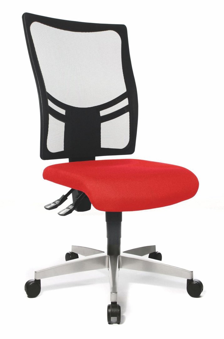 Erzieher/innen-Stuhl PATRICIA mit Armlehnen, Rot