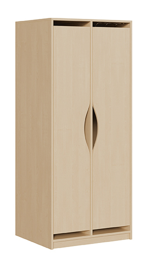 Liegepolsterschrank mit Dekortüren, für 4 - 12 Polster