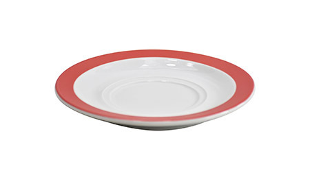 Untertasse Vision 15 cm Porzellan, rot