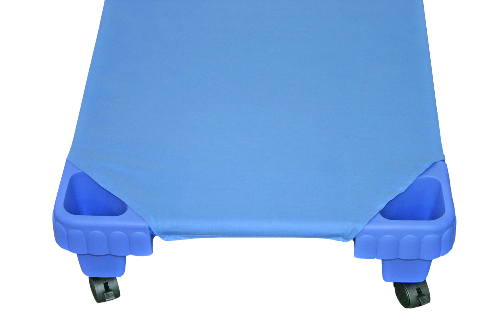 Spannbettlaken BW blau für Kunststoff-Stapelliegen, 2 Größen