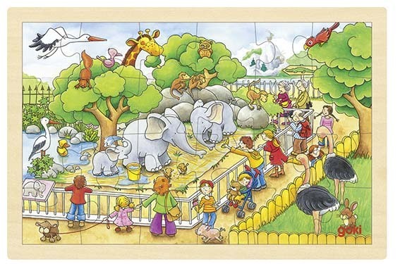 Einlegepuzzle Zoobesuch 24 Teile