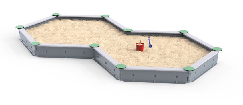 Ledon Basic Sandkasten PE 10 Teile