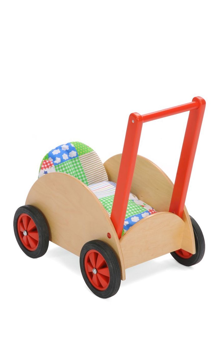 Puppenwagen mit Kissen und Decke