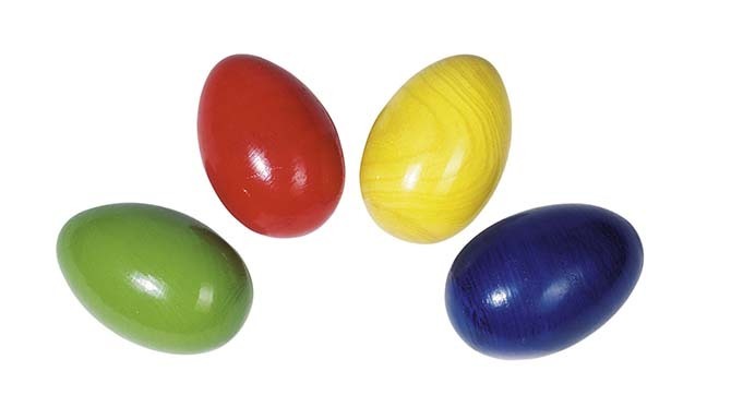 Egg shaker bunt 6er Set