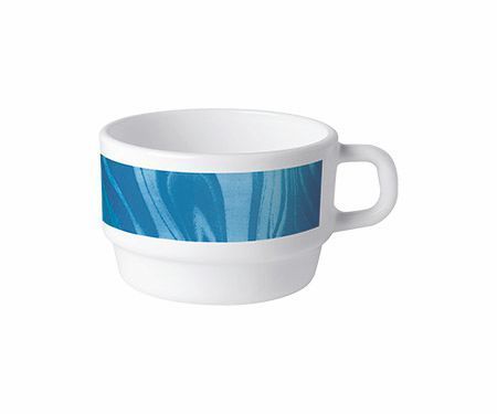 Obertasse 22 cl Hartglas Natura Blue